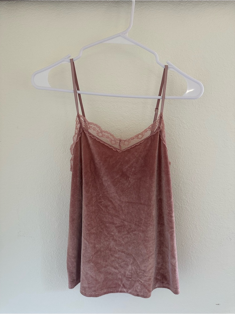 Rolla Coster Rose Velvet Lace-Trim Cami